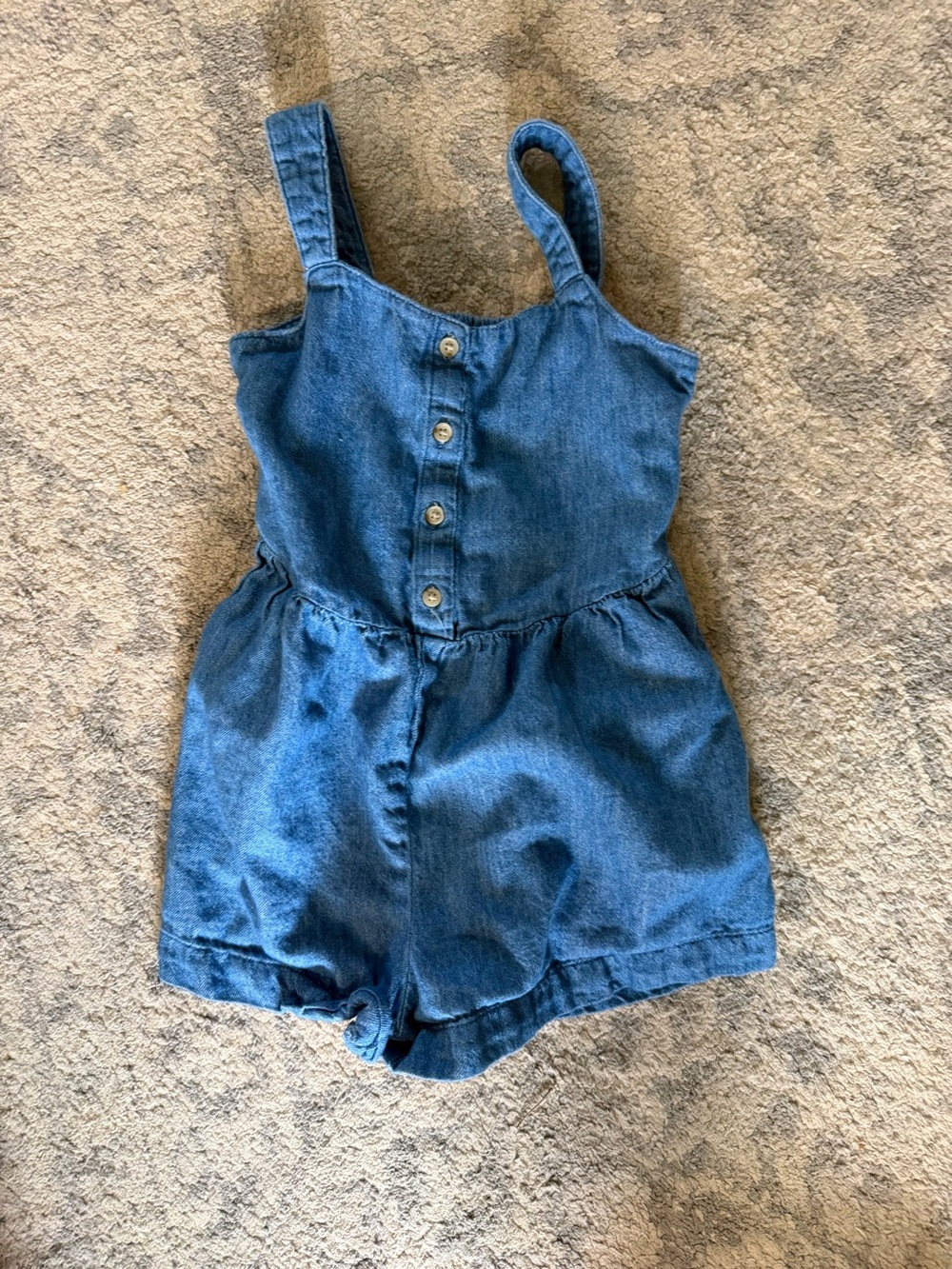 Old Navy Blue Denim Girls' Romper